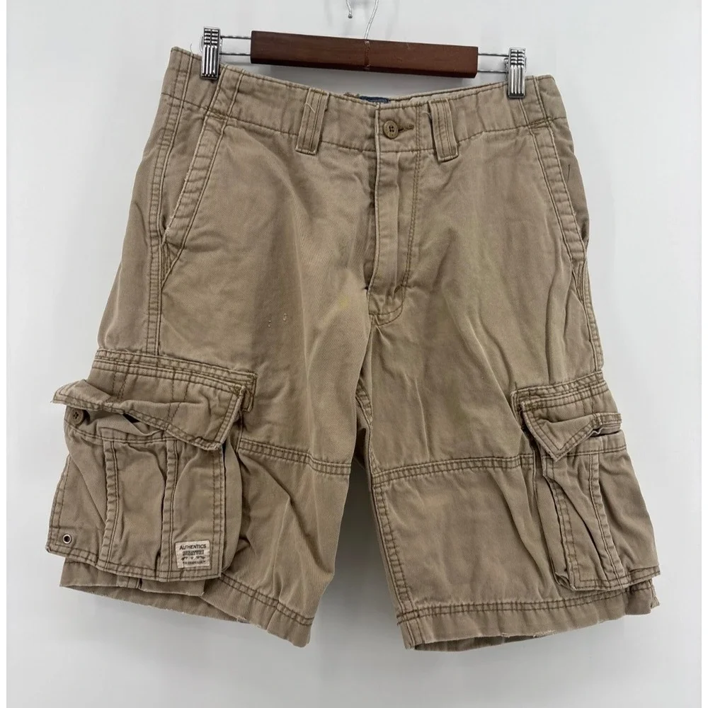 Levi Strauss & Co Authentics Signature Cargo Shorts Mens Khaki Beige W30